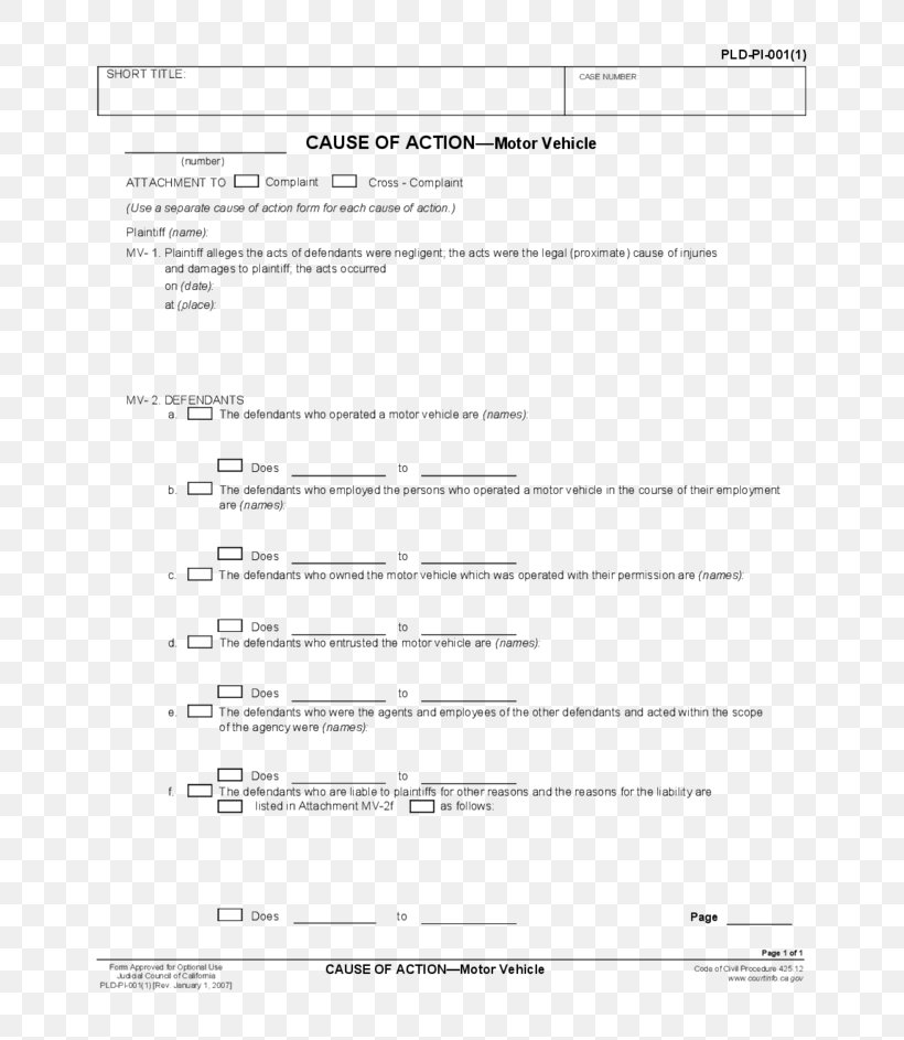 Pleading Template Motion Cause Of Action Complaint, PNG, 728x943px, Pleading, Answer, Area, Brand, Cause Of Action Download Free