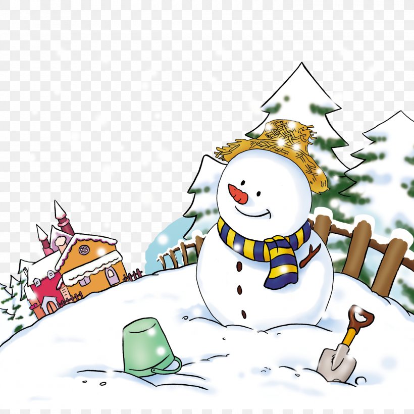 Snowman Cartoon Illustration, PNG, 1500x1500px, Snow, Animation, Art, Bird, Cartoon Download Free