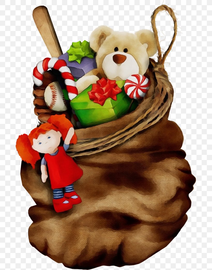 Teddy Bear, PNG, 700x1046px, Watercolor, Christmas, Christmas Decoration, Christmas Ornament, Christmas Stocking Download Free