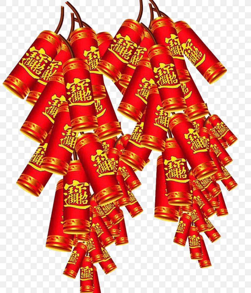 Chinese New Year Firecracker Image Vector Graphics Download, PNG, 803x958px, Chinese New Year, Christmas Decoration, Christmas Ornament, Festival, Film Download Free