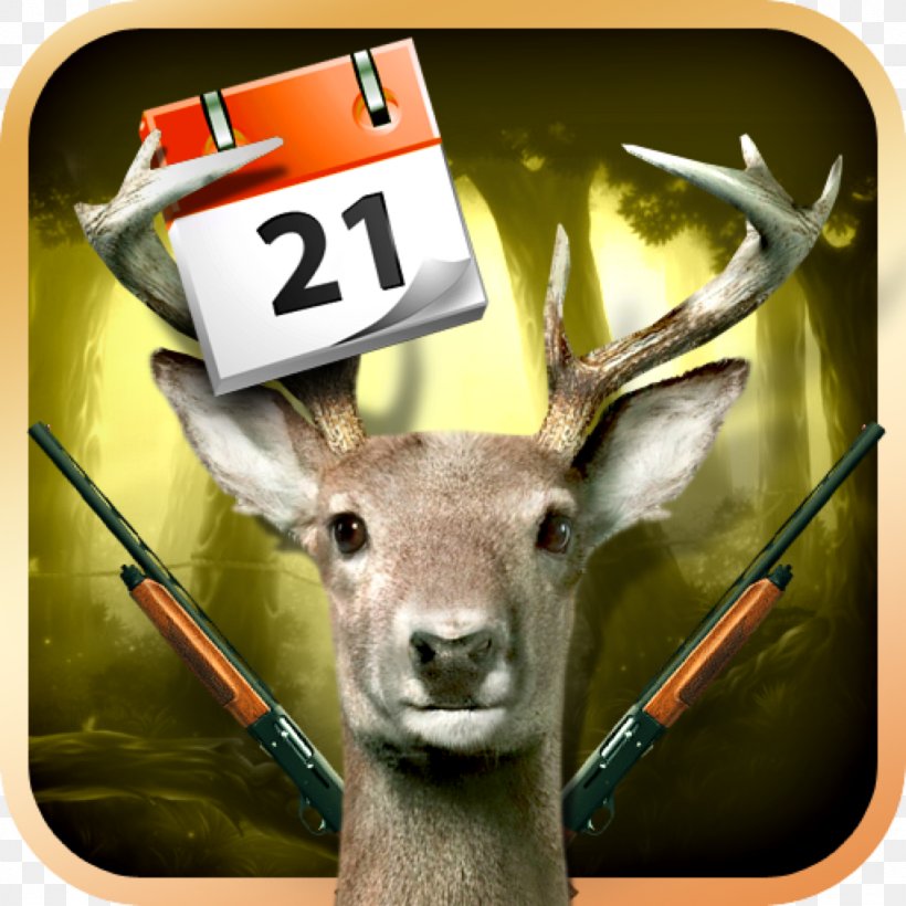 Hunting Deer Calendar Hunter Time, PNG, 1024x1024px, Hunting, Age, Angling, Antler, Calendar Download Free
