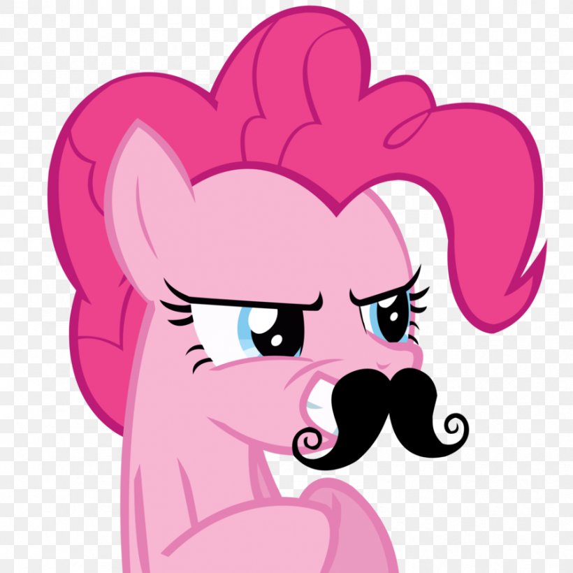 Pinkie Pie Moustache My Little Pony Spike, PNG, 894x894px, Watercolor, Cartoon, Flower, Frame, Heart Download Free