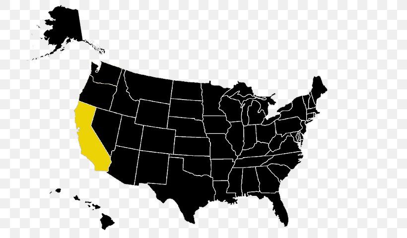 United States Of America Vector Graphics Map U.S. State Clip Art, PNG, 725x480px, United States Of America, Black, Black And White, Blank Map, Map Download Free