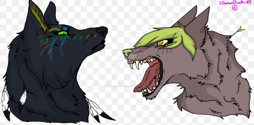 Werewolf Carnivora Cartoon Demon, PNG, 1600x794px, Werewolf, Carnivora, Carnivoran, Cartoon, Demon Download Free