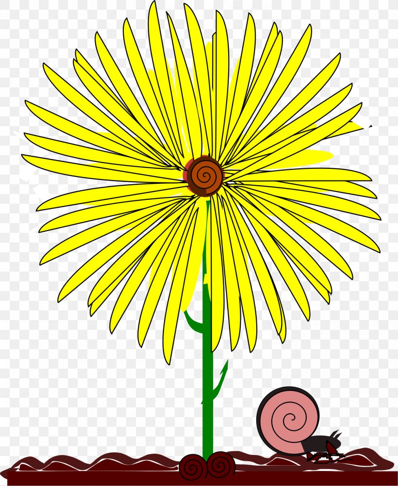 Common Daisy Yellow Flower Clip Art, PNG, 1460x1785px, Common Daisy, Chrysanths, Common Sunflower, Cut Flowers, Daisy Download Free
