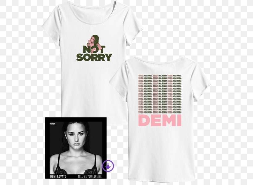 Demi Lovato T-shirt Tell Me You Love Me World Tour Album, PNG, 600x600px, Watercolor, Cartoon, Flower, Frame, Heart Download Free
