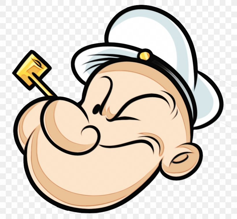 Popeye Village Bluto Olive Oyl Poopdeck Pappy, PNG, 878x812px, Watercolor, All New Popeye Hour, Bluto, Cartoon, Cheek Download Free