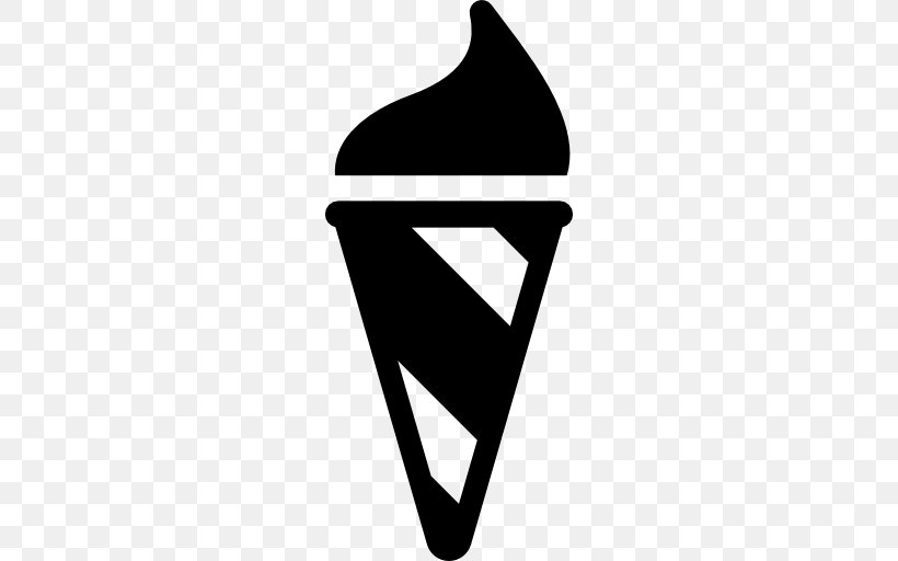 Ice Cream Cones Logo, PNG, 512x512px, Ice Cream Cones, Black, Black And White, Brand, Cone Download Free