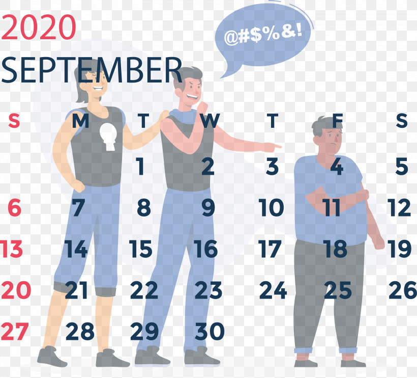 September 2020 Calendar September 2020 Printable Calendar, PNG, 3000x2717px, September 2020 Calendar, Area, Line, Meter, Outerwear Download Free