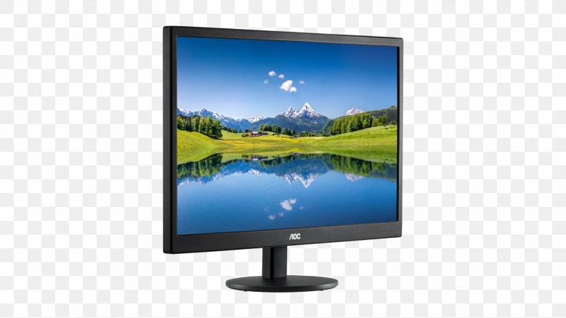 Computer Monitors Display Device LED-backlit LCD 1080p IPS Panel, PNG, 1920x1080px, Computer Monitors, Aoc International, Computer Monitor, Computer Monitor Accessory, Desktop Computer Download Free