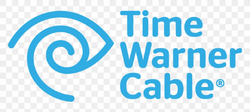 Logo Time Warner Cable Cable Television Clip Art, PNG, 850x384px, Logo, Area, Blue, Brand, Cable Television Download Free