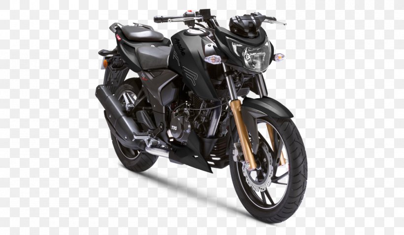 TVS Apache Fuel Injection Motorcycle TVS Motor Company Yamaha FZ16, PNG, 1000x581px, Tvs Apache, Antilock Braking System, Automotive Exhaust, Automotive Exterior, Brake Download Free