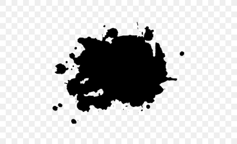 Brush Watercolor Painting, PNG, 500x500px, Brush, Black, Black And ...