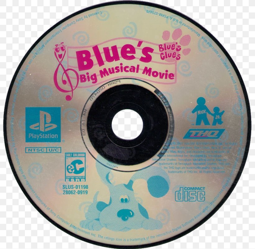 Compact Disc Tickety Tock Blue's Big Musical Movie, PNG, 800x801px, 2000, Compact Disc, Business, Compact Cassette, Data Storage Device Download Free