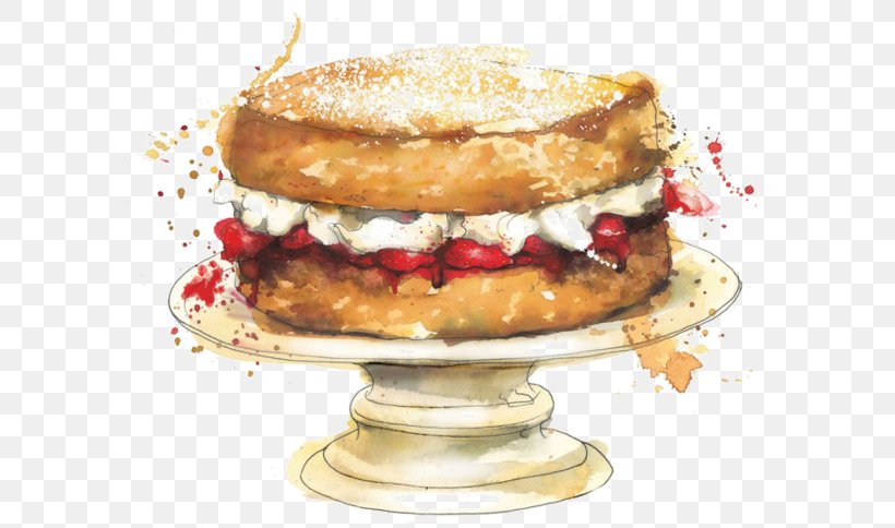 Food Illustration Watercolor Painting Image, PNG, 600x484px, Food, American Food, Art, Artist, Baked Goods Download Free