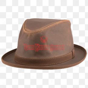 Hat - SoHo Fedora Hat Leather Clothing PNG