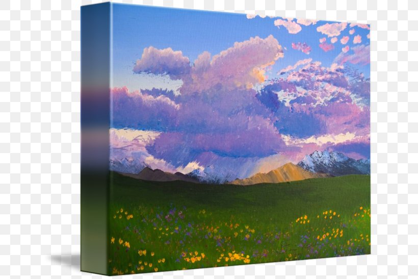 Painting Ecoregion Energy Picture Frames Wildflower, PNG, 650x547px, Painting, Atmosphere, Cloud, Ecoregion, Ecosystem Download Free