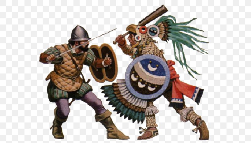 Spanish Conquest Of The Aztec Empire Eagle Warrior Aztec Warfare, PNG, 594x467px, Aztec Empire, Action Figure, Aztec, Aztec Warfare, Cold Weapon Download Free