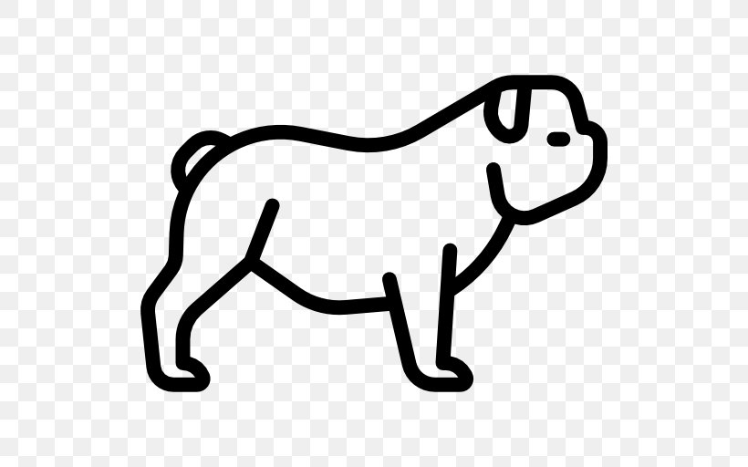 Bulldog Pet Sitting Dog Breed, PNG, 512x512px, Bulldog, Area, Black, Black And White, Breed Download Free