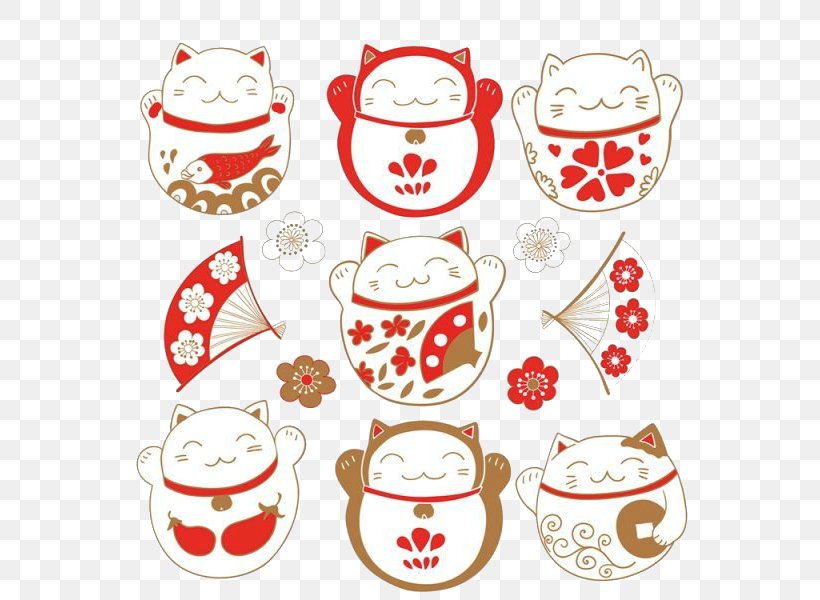 Cat Maneki-neko Luck Illustration, PNG, 600x600px, Cat, Black Cat, Christmas, Cup, Drawing Download Free