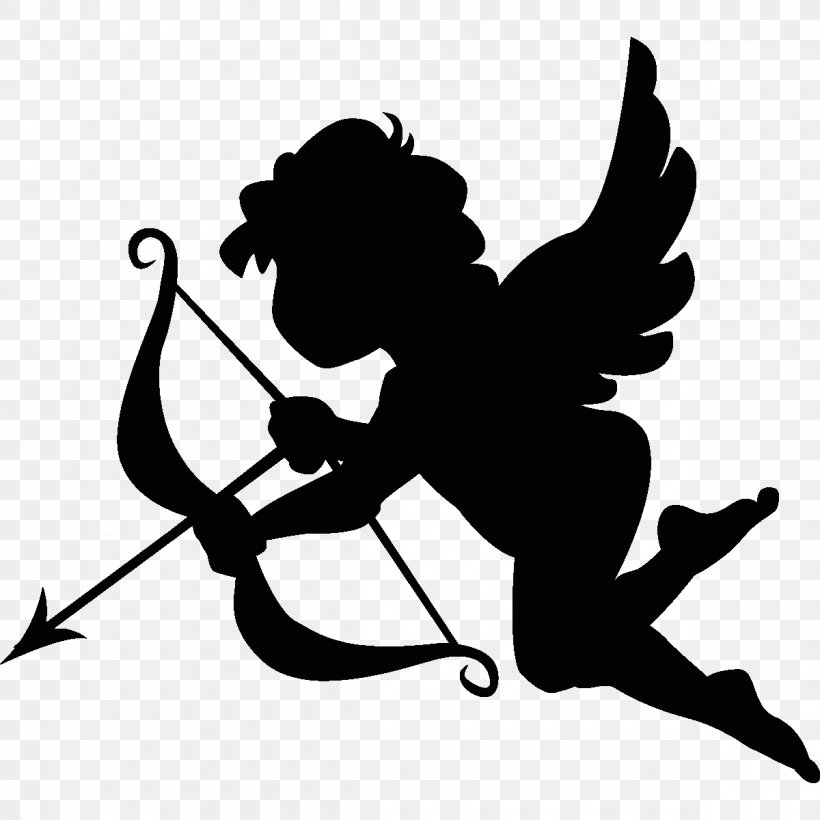 Cherub Cupid Royalty-free Clip Art, PNG, 1200x1200px, Cherub, Art, Artwork, Black, Black And White Download Free