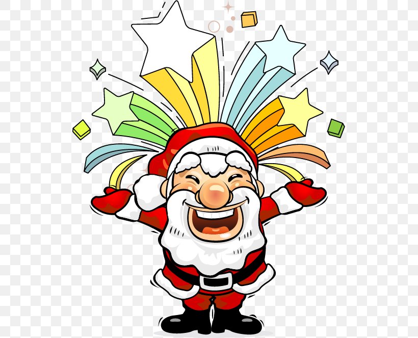 Happy Santa, PNG, 535x663px, Santa Claus, Art, Artwork, Christmas, Christmas Eve Download Free