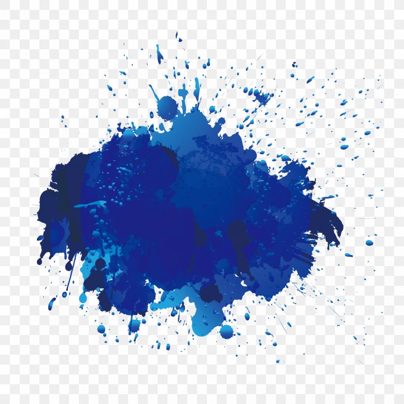 Vector Graphics Ink Spot Color Watercolor Painting, PNG, 1708x1708px, Ink, Blue, Cobalt Blue, Color, Drawing Download Free