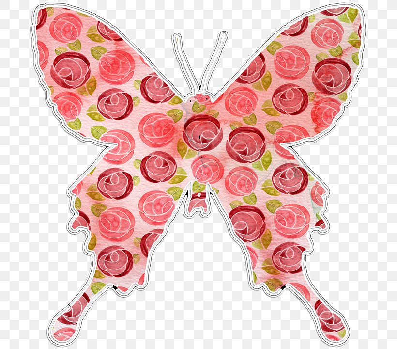 Butterfly Pink Clip Art, PNG, 703x720px, Butterfly, Blue, Color, Digital Image, Horn Download Free