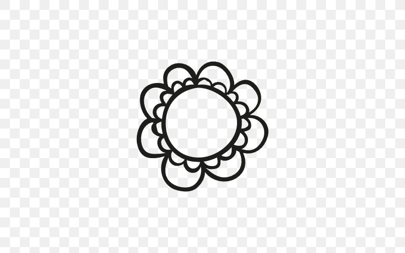 Download, PNG, 512x512px, Flower, Area, Black And White, Body Jewelry, Monochrome Download Free