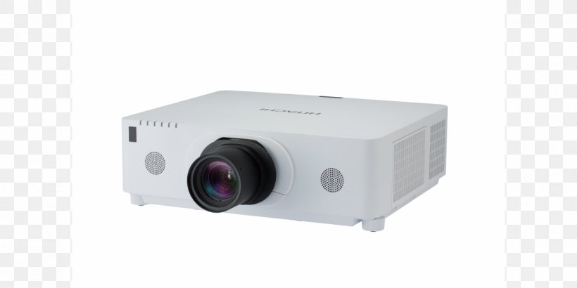 Multimedia Projectors LCD Projector Hitachi CP WU8600 WUXGA Lumen, PNG, 1200x600px, Multimedia Projectors, Contrast, Hitachi Projector, Lcd Projector, Lumen Download Free