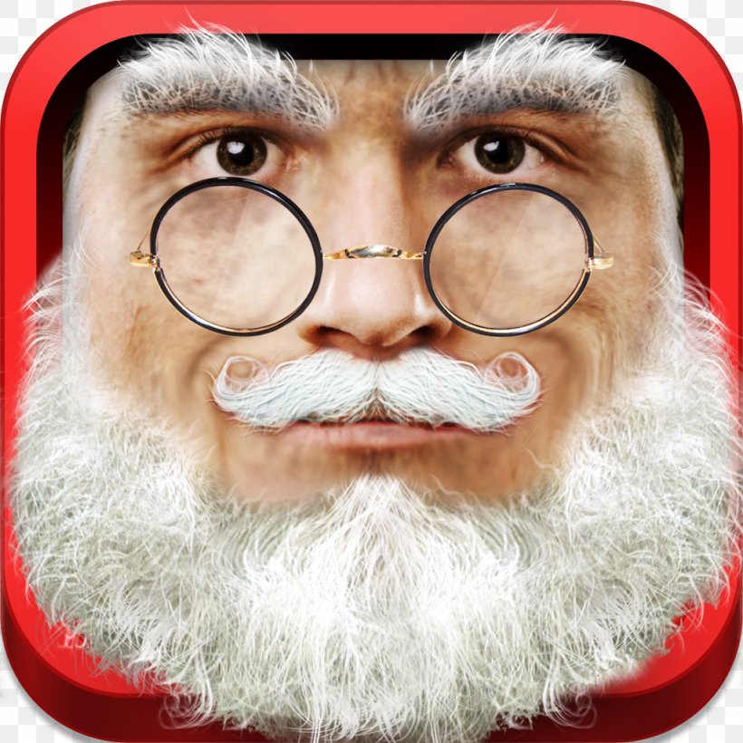 Facial Hair Santa Claus Whiskers Beard Moustache, PNG, 1024x1024px, Facial Hair, Animal, Beard, Character, Closeup Download Free
