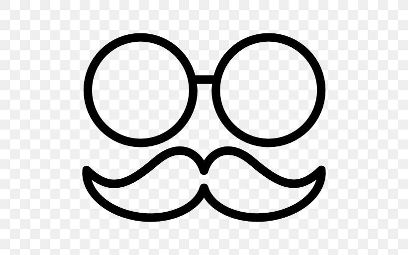 Handlebar Moustache Movember Glasses, PNG, 512x512px, Moustache, Area, Beard, Black, Black And White Download Free