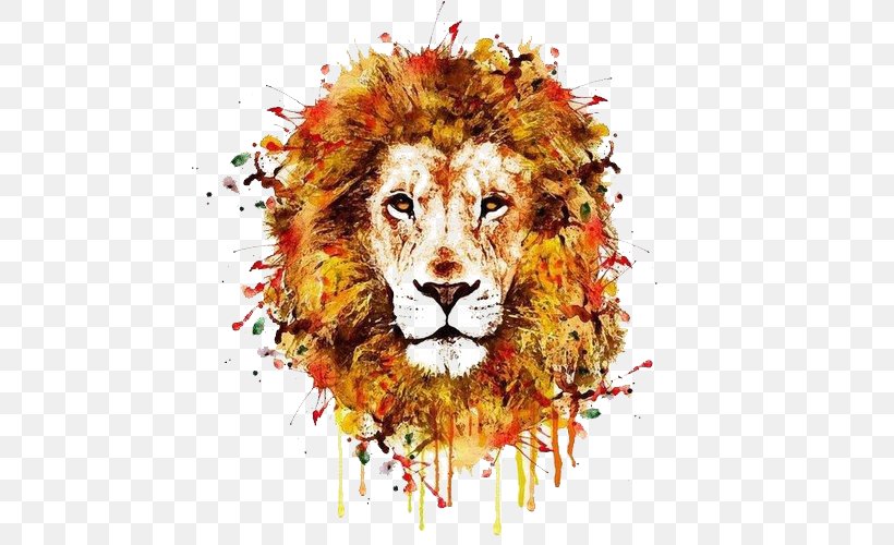 Lion Leopard Tiger T-shirt Wildlife, PNG, 500x500px, Lionhead Rabbit, Animal, Art, Big Cat, Big Cats Download Free