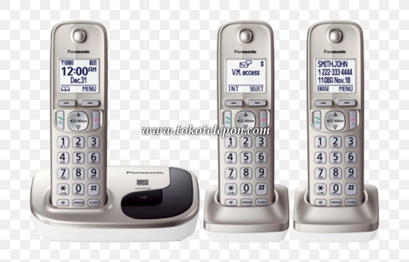 Panasonic KX TGD213N Cordless Telephone Digital Enhanced Cordless Telecommunications Handset, PNG, 700x525px, Cordless Telephone, Caller Id, Cellular Network, Communication, Communication Device Download Free