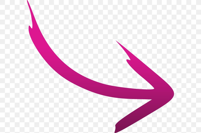 Clip Art Image Pink Arrow Symbol, PNG, 600x544px, Pink, Curve, Light, Logo, Magenta Download Free
