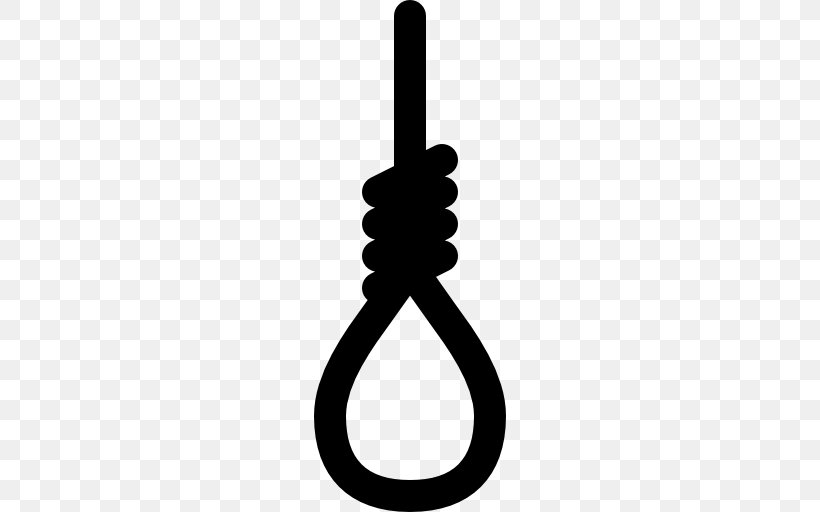 Hanging Rope Clip Art, PNG, 512x512px, Hanging, Black, Black And White, Death, Noose Download Free