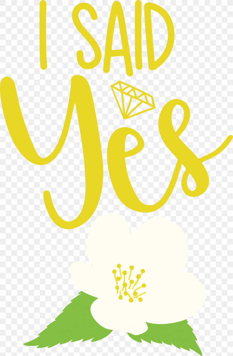 I Said Yes She Said Yes Wedding, PNG, 1964x2999px, I Said Yes, Flower, Happiness, Line, Logo Download Free