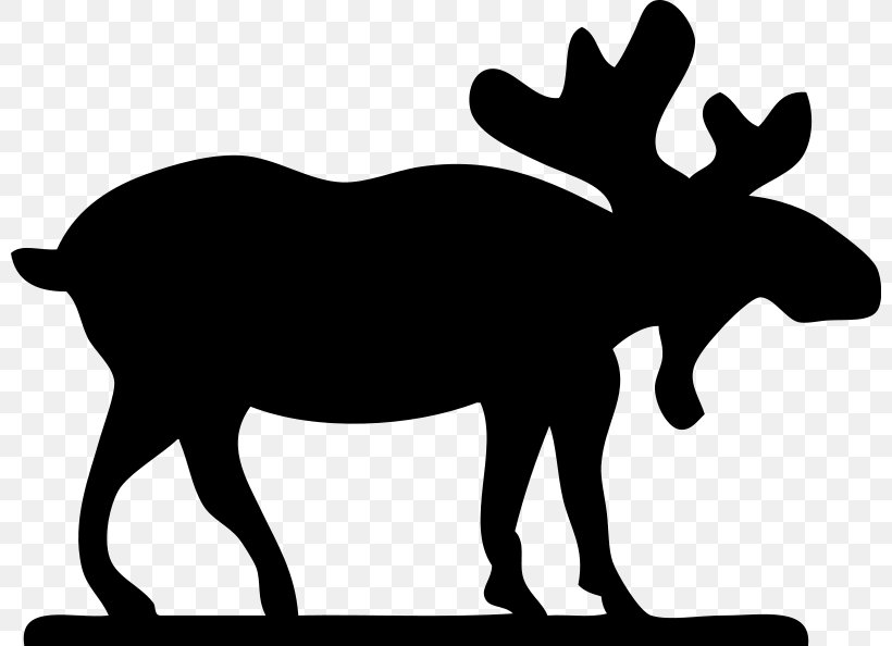 Moose Free Content Clip Art, PNG, 800x594px, Moose, Birthday Moose, Black And White, Blog, Cartoon Download Free