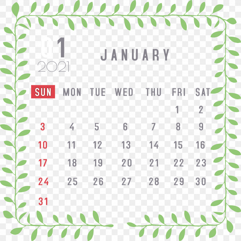 Green Line Font Meter Pattern, PNG, 3000x3000px, 2021 Calendar, January, Geometry, Green, January Calendar Download Free