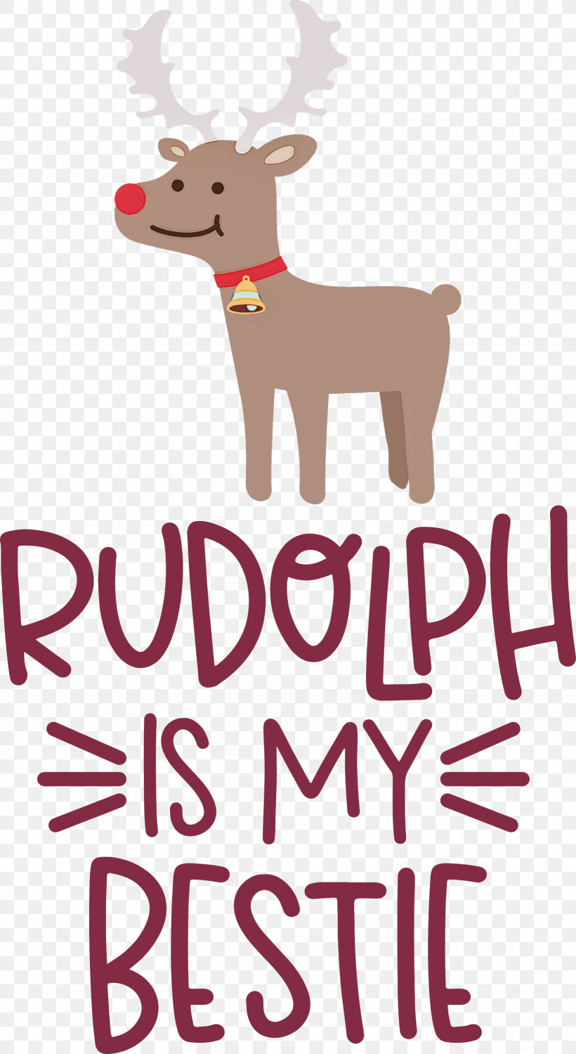 Rudolph Is My Bestie Rudolph Deer, PNG, 1641x3000px, Rudolph Is My Bestie, Cartoon, Character, Christmas, Deer Download Free