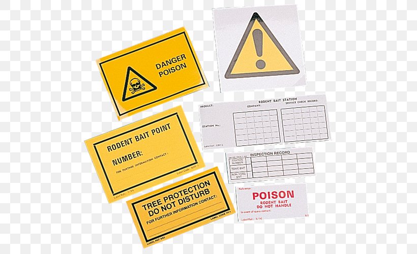 Warning Label Paper Sticker, PNG, 500x500px, Label, Adhesive, Bait, Box, Brand Download Free