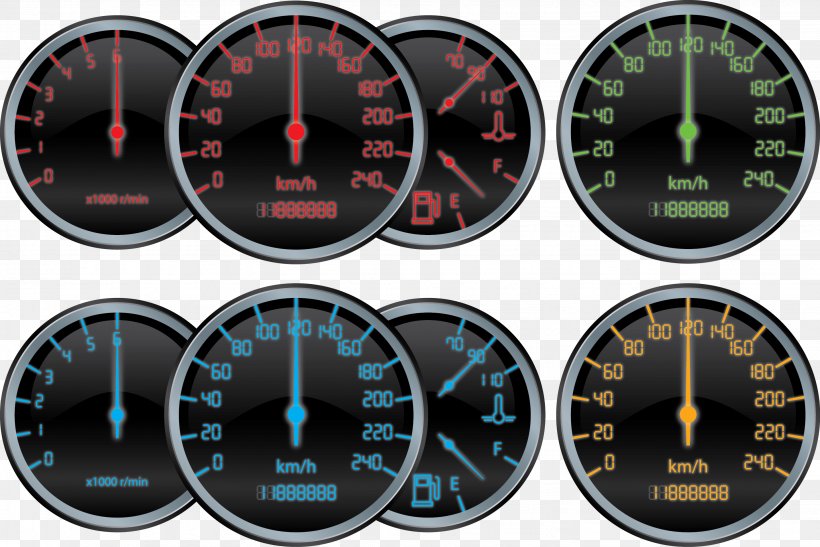 Car Gauge Speedometer Euclidean Vector, PNG, 2862x1911px, Car, Counter, Dashboard, Dial, Euclidean Space Download Free