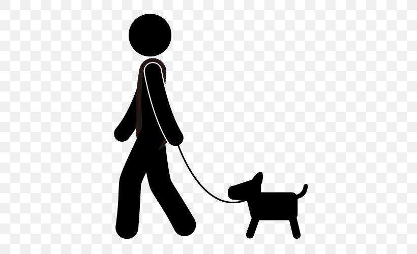 Pictogram Dog Walking Stick Figure, PNG, 500x500px, Pictogram, Black, Black And White, Carnivoran, Communication Download Free