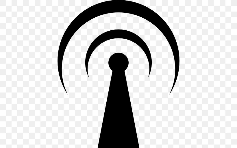Wireless Data Transmission Clip Art, PNG, 512x512px, Wireless, Aerials, Black And White, Cell Site, Cellular Network Download Free