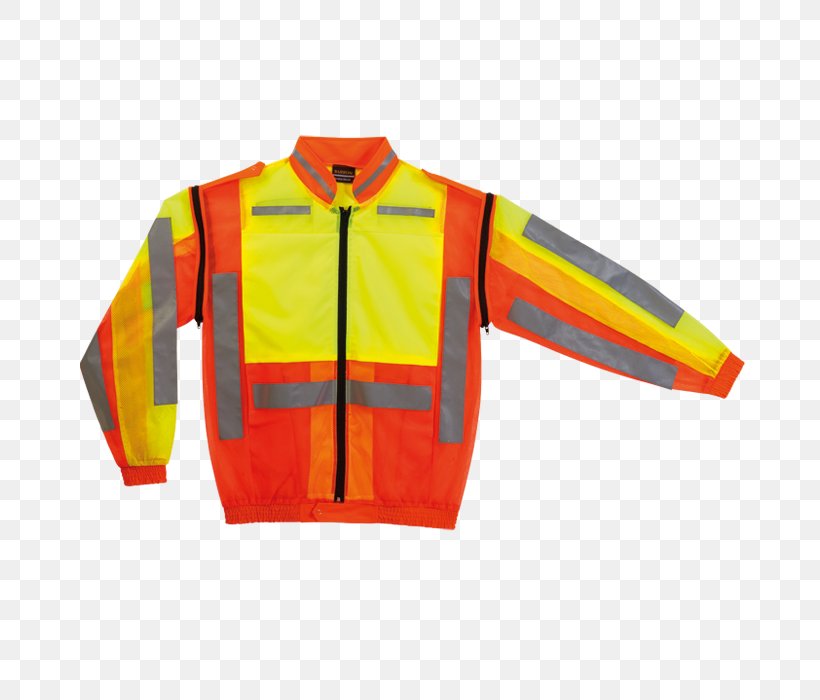 Jacket Sleeve T-shirt High-visibility Clothing, PNG, 700x700px, Jacket, Clothing, Cuff, Gilets, High Visibility Clothing Download Free