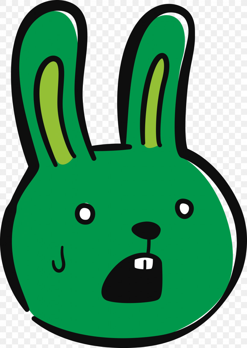 Green Snout Rabbit Meter, PNG, 2135x3000px, Rabbit, Cartoon Rabbit, Cute Rabbit, Green, Meter Download Free