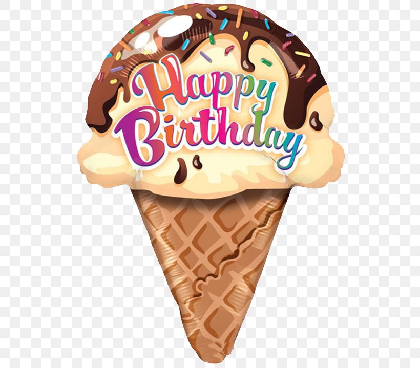 Ice Cream Cone Ice Cream Cake Cupcake, PNG, 563x719px, Ice Cream, Balloon, Banana Split, Birthday, Cake Download Free