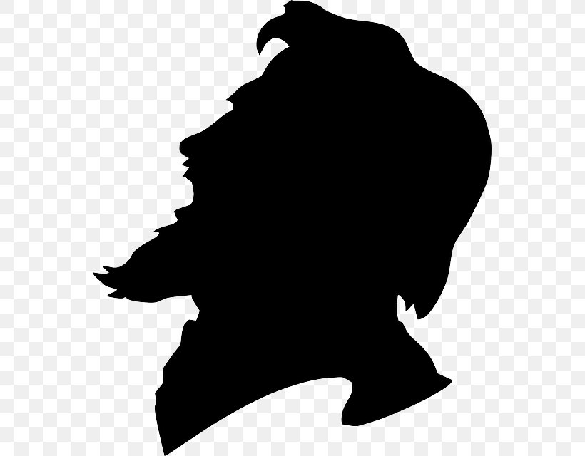 Silhouette Portrait Clip Art, PNG, 559x640px, Silhouette, Beak, Beard, Black, Black And White Download Free