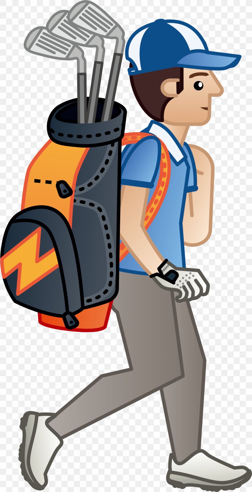 Golfer Clip Art, PNG, 1453x2829px, Golf, Baseball Equipment, Cartoon, Designer, Golfer Download Free