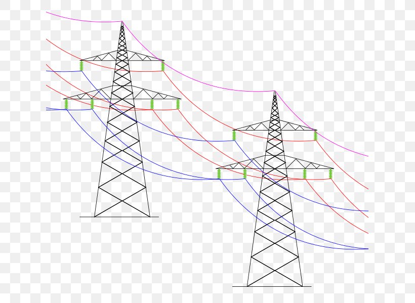 Transmission Tower Overhead Power Line Electricity Electrical Grid, PNG, 637x599px, Transmission Tower, Area, Drawing, Electric Power Transmission, Electrical Grid Download Free